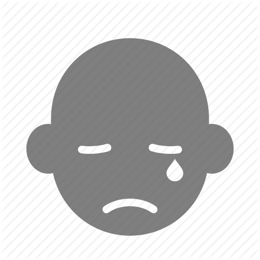 Cry, Emoticon, Expression, Face, Reaction, Sad, Tear Icon