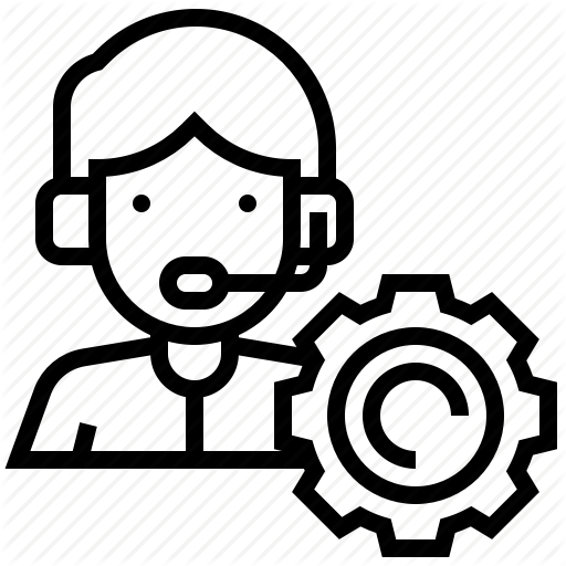 Callcentre, Consultant, Gear, Support, Tech Icon