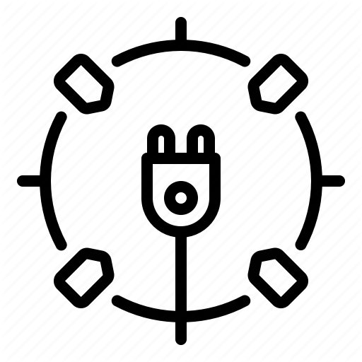 Charging, Electric, Plug, Tech Icon