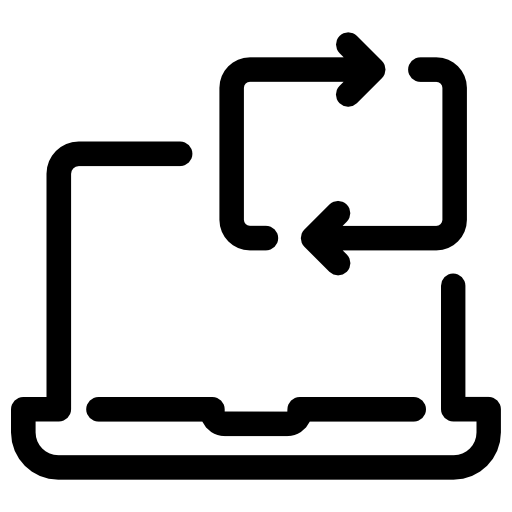 Computer, Repeat, Technology, Computing, Electronic, Laptop Icon