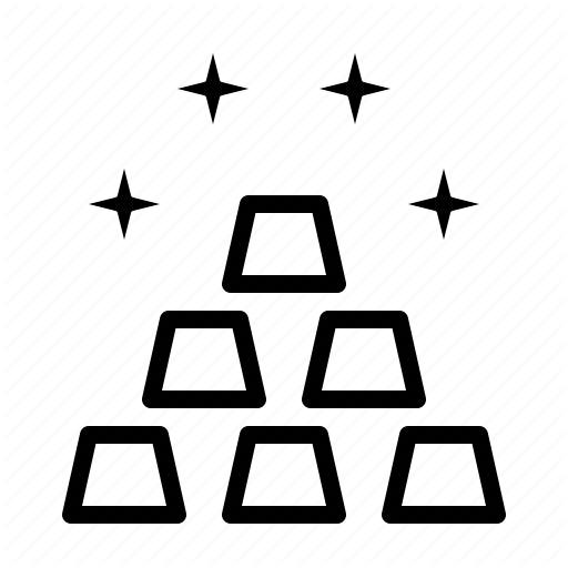 Financial, Fintech, Gold, Money, Solutions, Technology Icon