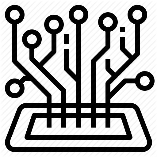 Circuit, Digital, Futuristic, Mobile, Technology Icon