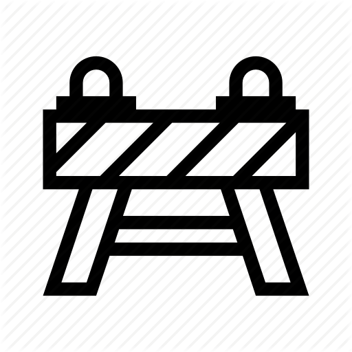 Barrier, Construction, Resctricted, Road, Traffic Icon