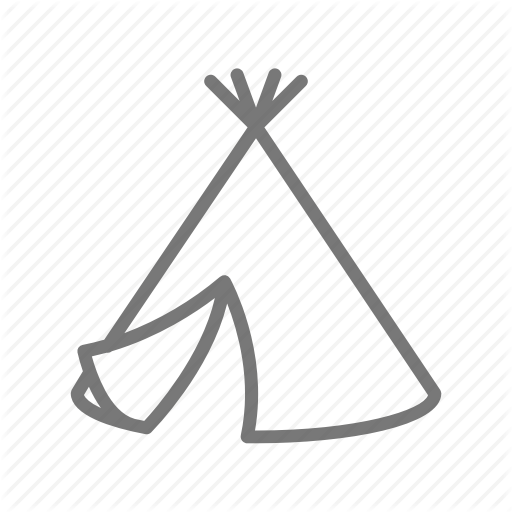 C Camping, Frame, Outdoors, Teepee, Tent Icon