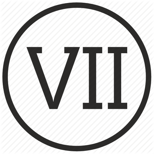 Number, Roman, Seven Icon