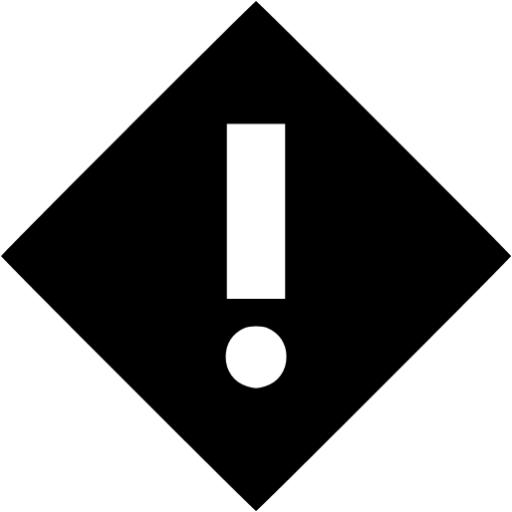 Black Warning Icon
