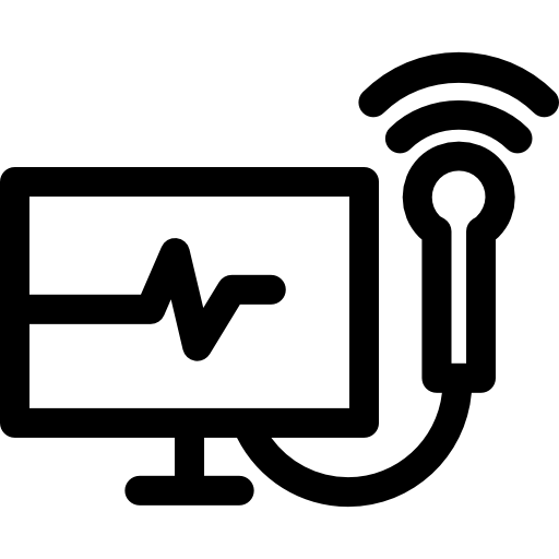Heartbeats Monitoring Icons Free Download