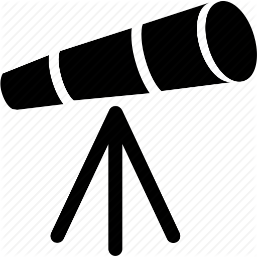 Education, Literature, Reading, Study, Telescope Icon