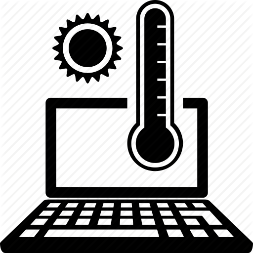 Computer, Hot, Laptop, Overheat, Temperature Icon