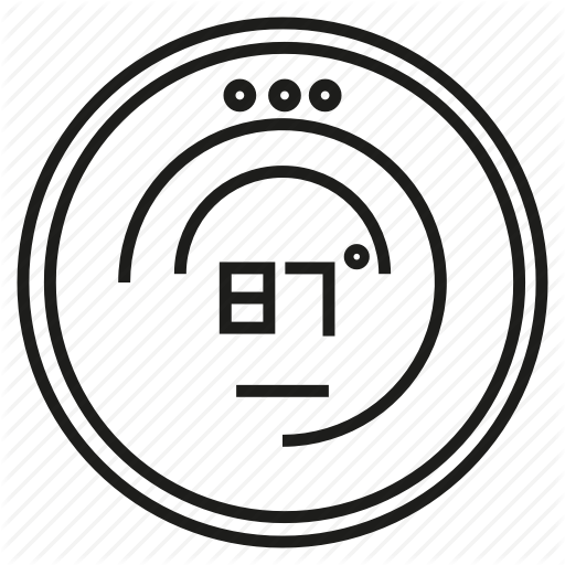 Heat, Measure, Sensor, Temperature, Thermostat Icon