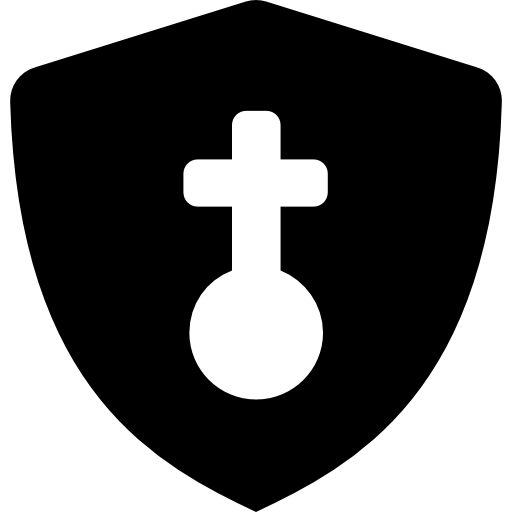 Shield With Cross Icons Free Download