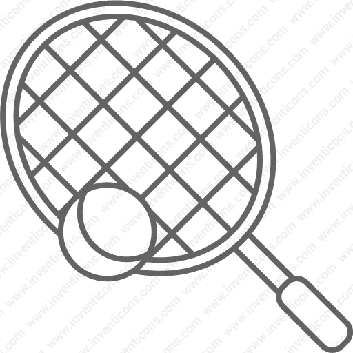 Download Tennis,racket,ball,sport Icon Inventicons