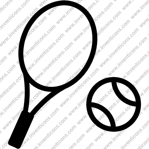 Download Ball,racket,sports,tennis,game,play Icon Inventicons