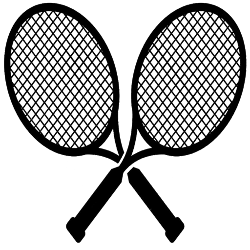 Cropped Tennis Rackets Icon
