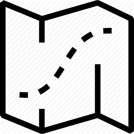 Map, Outdoors, Plan, Terrain, Travel Icon