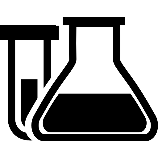 Test Tube And Flask For Chemistry Class Icons Free Download
