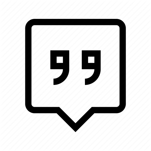 Chating, Comomment, Quote, Testimonial Icon