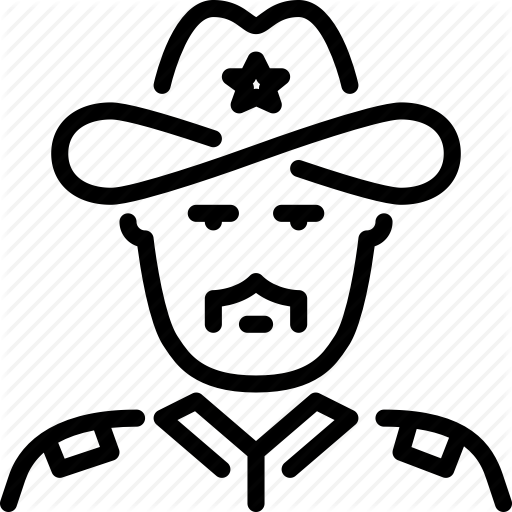 Patrol, Police, Sheriff, Texas, Wild West Icon