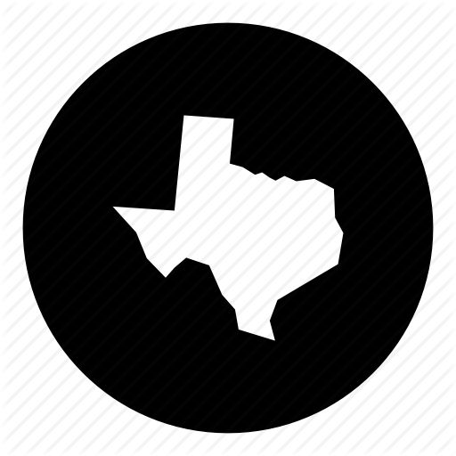 American, Location, Map, State, Texas Icon