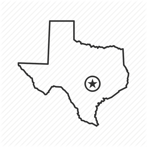 American State, Austin, Capital, Geography, Map, State, Texas Icon