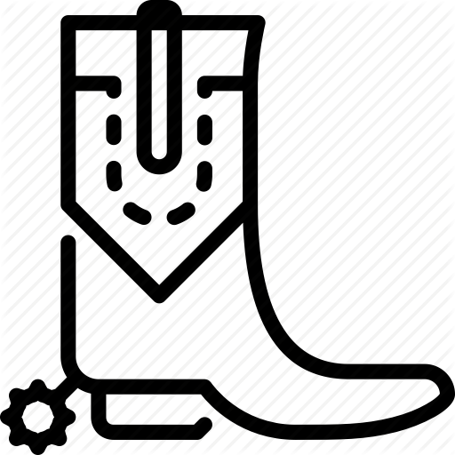 Boot, Cowboy, Texas, Wild West Icon