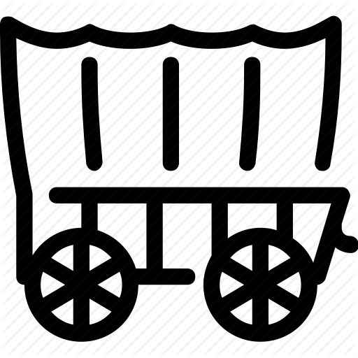 Texas, Transport, Wagon, Wild West Icon