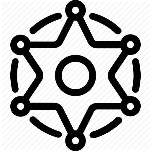 Badge, Police, Sheriff, Star, Wild West Icon