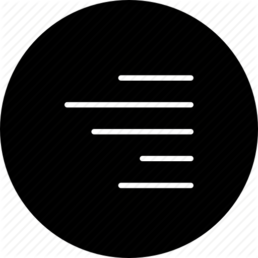 Align, Line, Right, Side, Text Icon