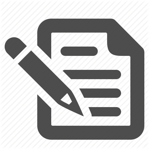 Document, Page, Paper, Pencil, Text, Writing Icon