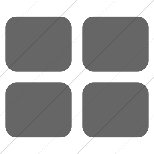 Simple Gray Bootstrap Font Awesome Th Large Icon