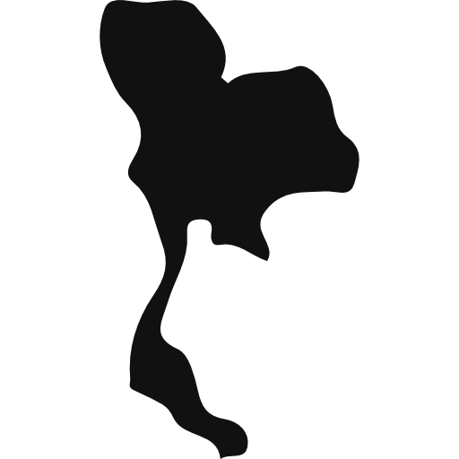 Thailand Country Map Silhouette Icons Free Download