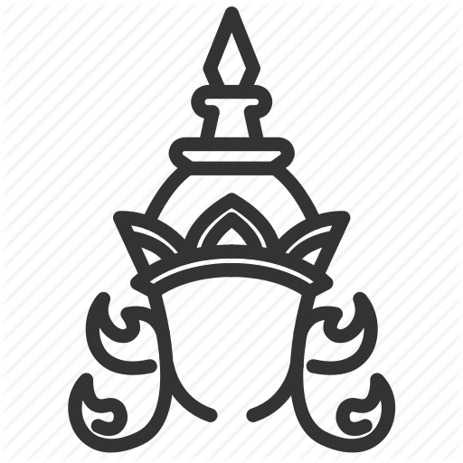 Crown, Diadem, Headdress, Jada, Th Thai Theatrical Crown