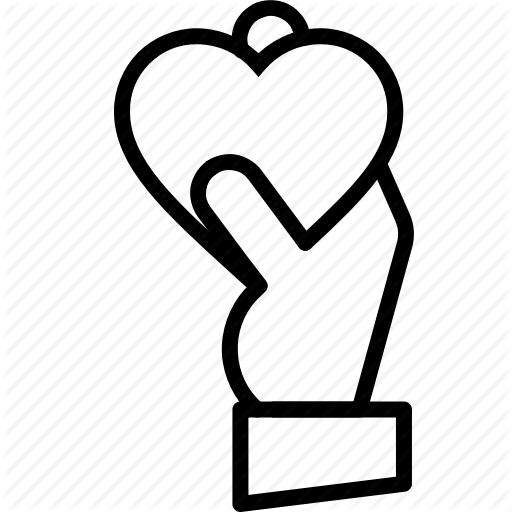 Give, Hand, Heart, Love, Thank You, Thanks, Valentines Icon