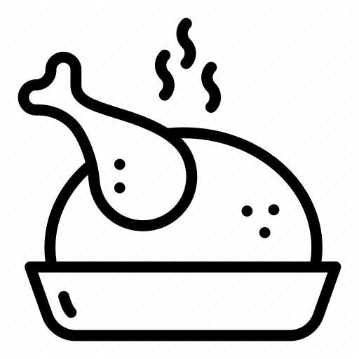 Bird, Chicken, Food, Hot, Meal, Thanksgiving Day, Turkey Icon