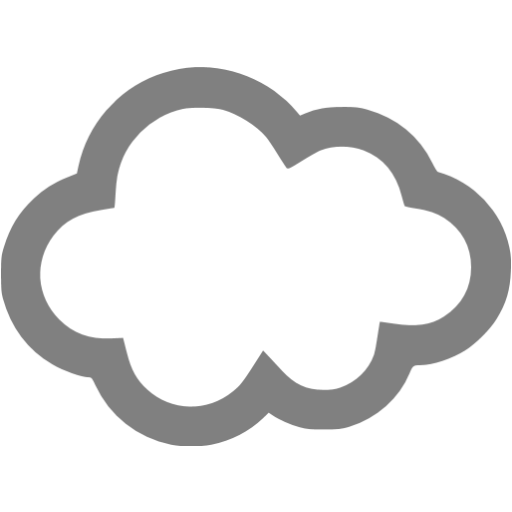 Gray Cloud Icon