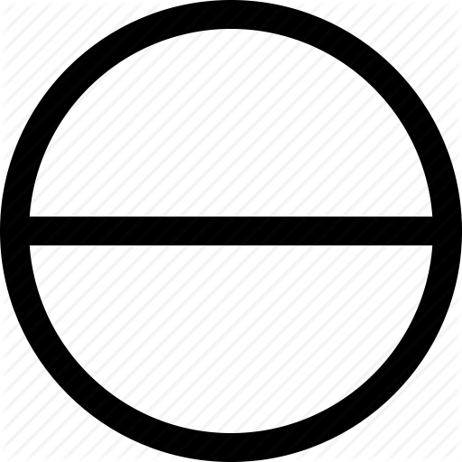 Divide, Division, Line, Negative Icon