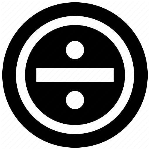 Basic Math, Calculation, Divide, Division Sign, Mathematics Icon