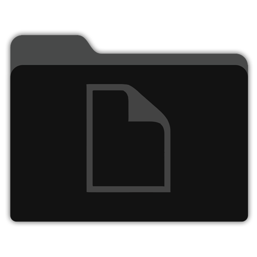 Documents Black Folder Icon