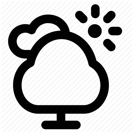 Cloud, Forest, Nature, Sun, Tree, Trees, Wood Icon