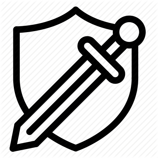 Attack, Defence, Fight, Game, Shield, Sword Icon