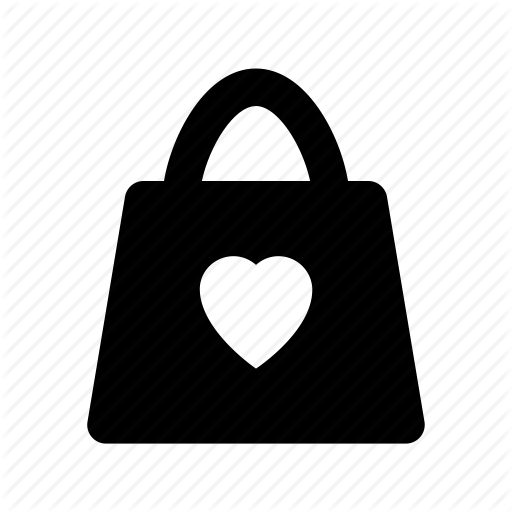 Canvas Bag, Heart Bag, Heart Sign, Heart Tote, Shopping Bag Icon