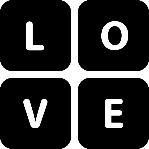 Letters Of The Word Love