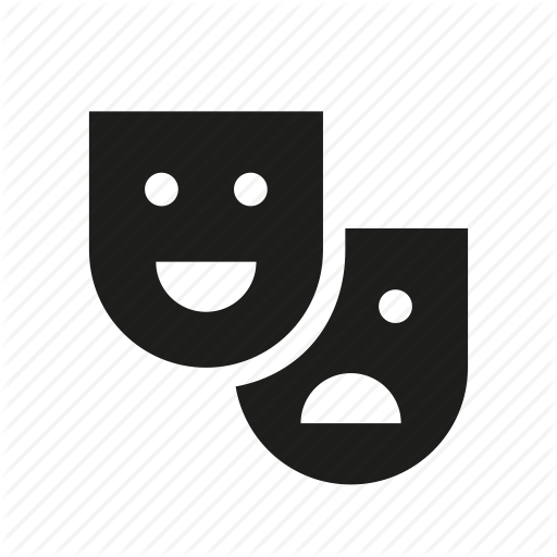 Drama, Mask, Masks, Play, Theater, Theatre Mask Icon