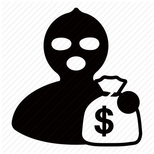 Bank, Criminal, Money, Robber, Steal, Theft, Thief Icon