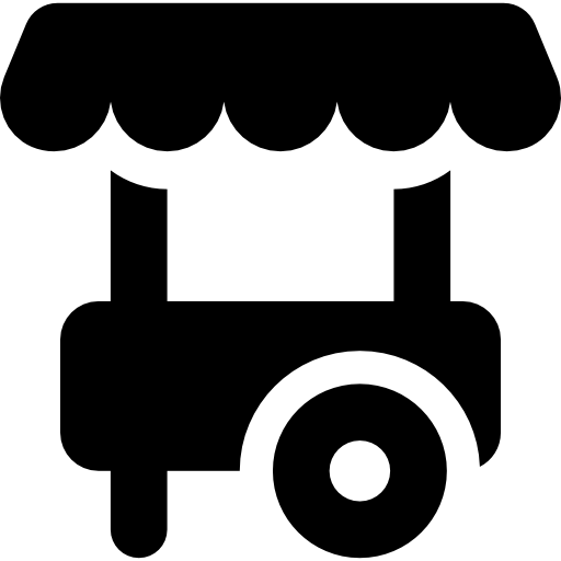 Transport Amusement Park Flat Black Icon