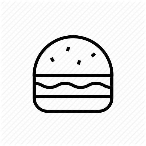 Vector Burger Outline Huge Freebie! Download For Powerpoint