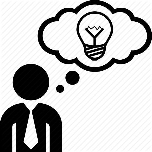 Business, Idea, Lightbulb, Man, Person, Think, Thinking Icon