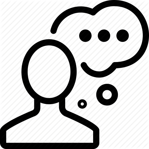 Man, People, Silhouette, Thinking, Thought Icon