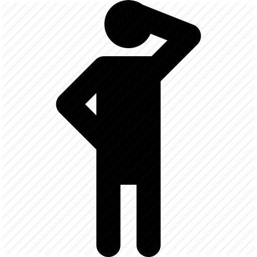 Activity, Front, Idea, Man, Stand, Think, Thinking Icon