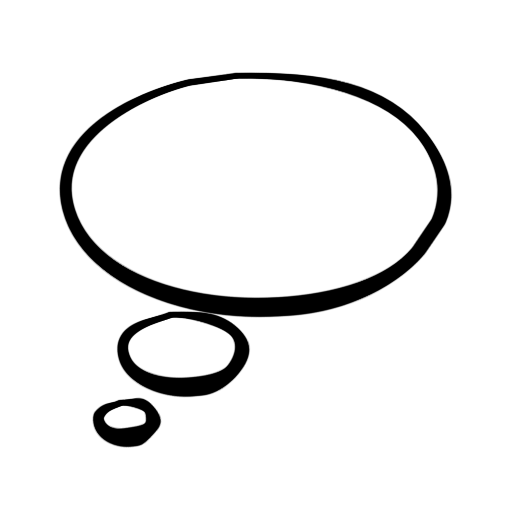 Left Thought Bubble Icon